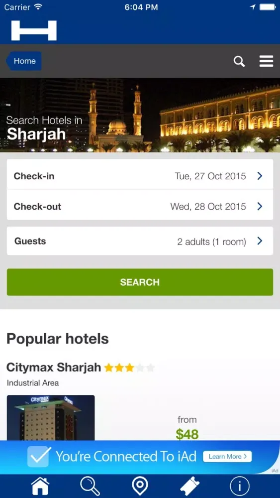 Sharjah Hotels + Compare and Booking Hotel for Tonight with map and travel tour應用截圖