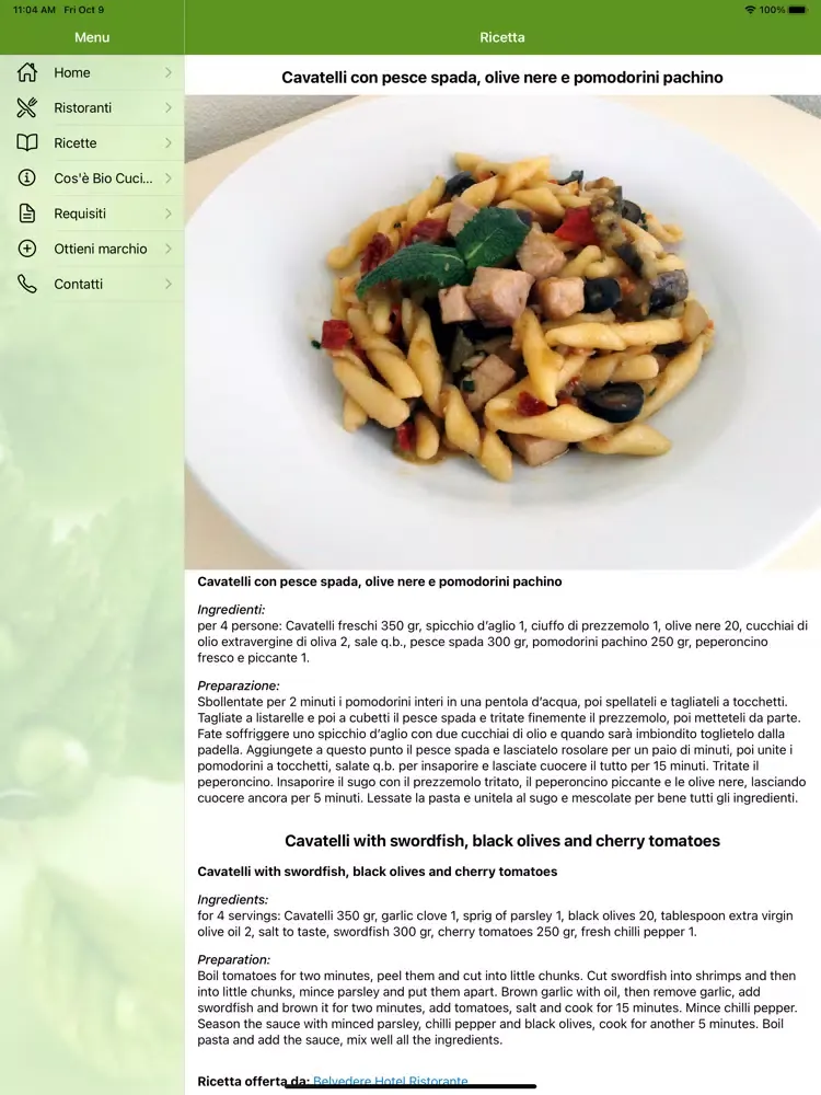 Bio Cucina iPad  سکرین شاٹس