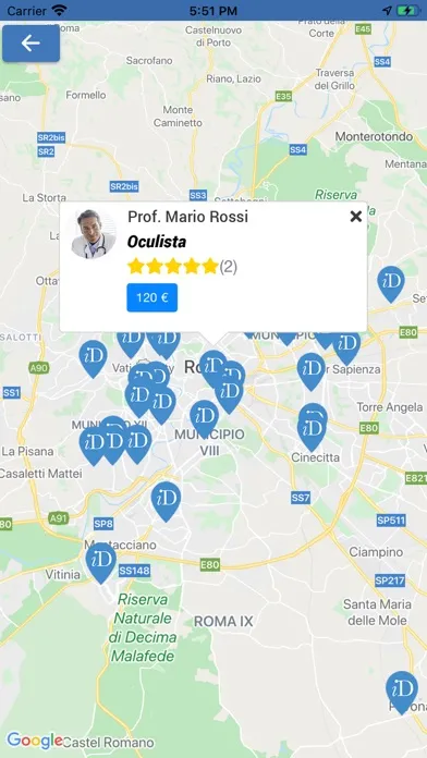 ภาพหน้าจอของ iDoctors – trova il Medico