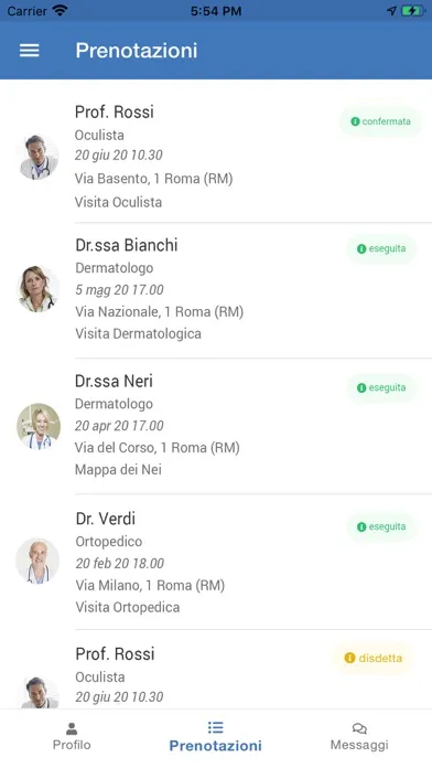 ภาพหน้าจอของ iDoctors – trova il Medico