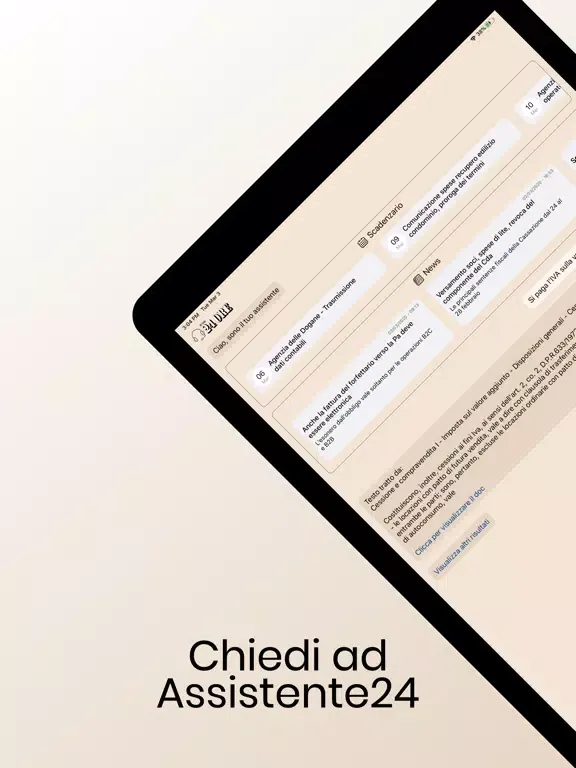 Assistente24 iPad  Screenshots