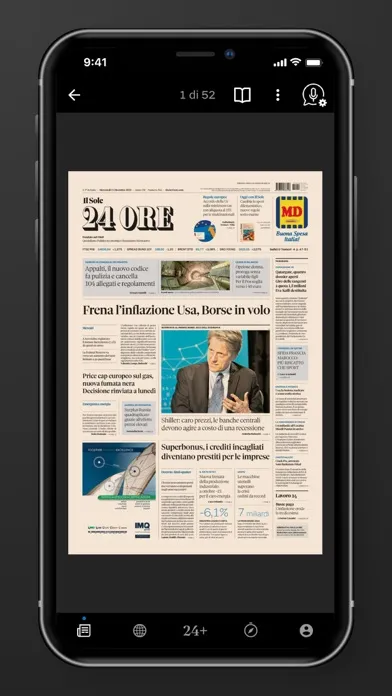 Capturas de tela do Il Sole 24 ORE