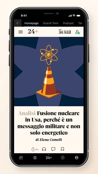 Capturas de tela do Il Sole 24 ORE