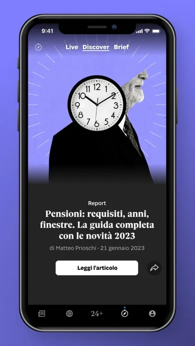 Capturas de tela do Il Sole 24 ORE