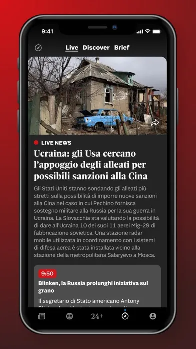 Capturas de tela do Il Sole 24 ORE