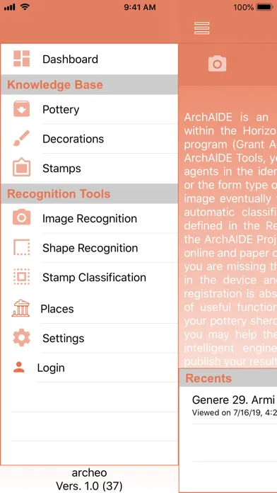 Screenshot di ArchAIDE