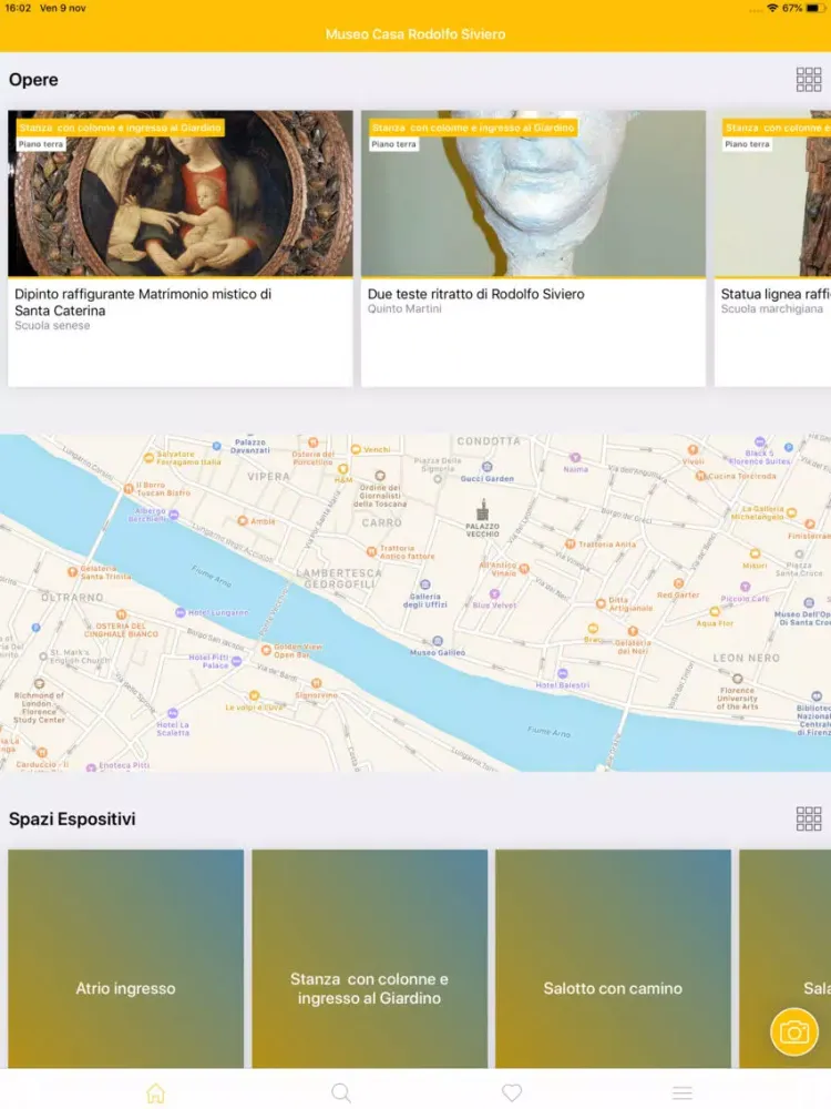 Tangkapan skrin Museo Casa Rodolfo Siviero iPad 
