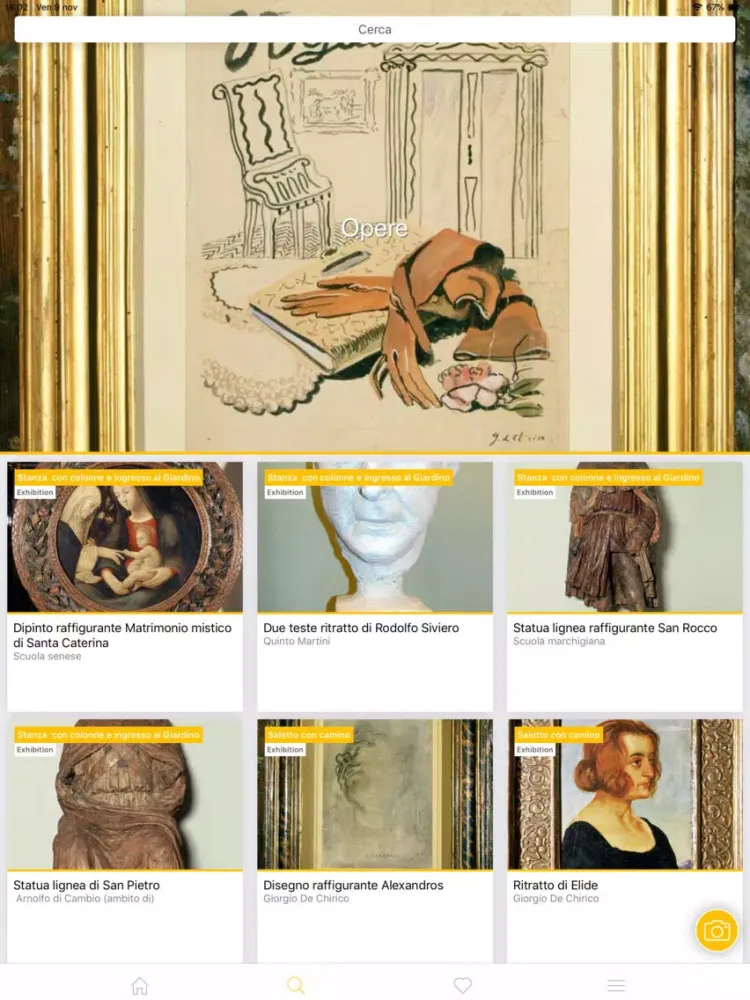 Tangkapan skrin Museo Casa Rodolfo Siviero iPad 
