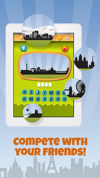 ภาพหน้าจอของ Spot the city skyline - What's the city? Test your knowledge of the world's great cities by recognizing their silhouette