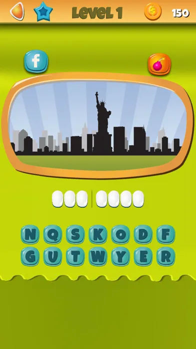 ภาพหน้าจอของ Spot the city skyline - What's the city? Test your knowledge of the world's great cities by recognizing their silhouette