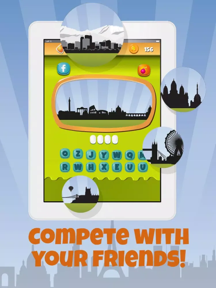 Geography Quiz - Spot the City Screenshots