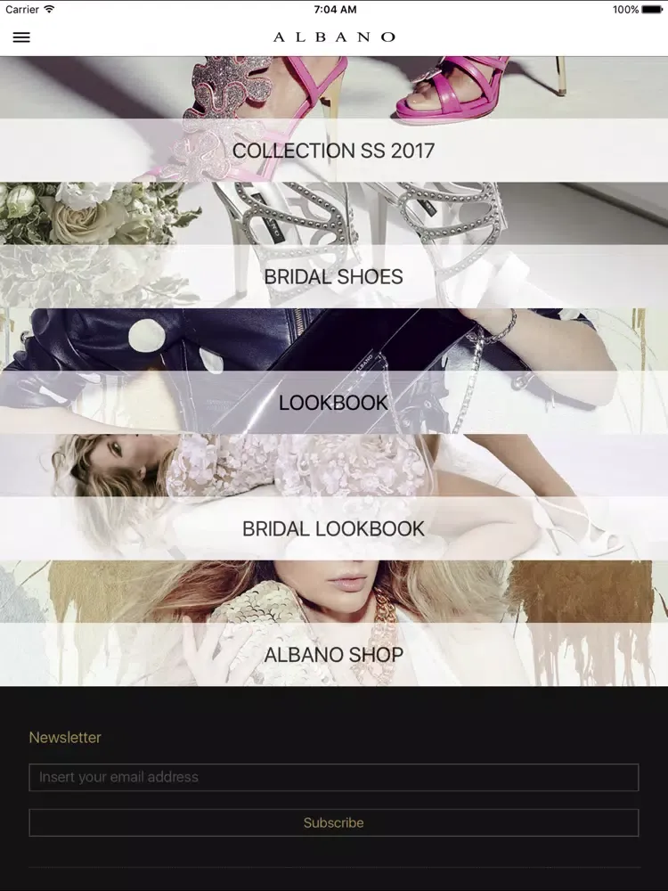 Albano Shoes iPad  Screenshots