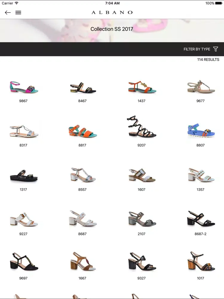 Albano Shoes iPad  Screenshots