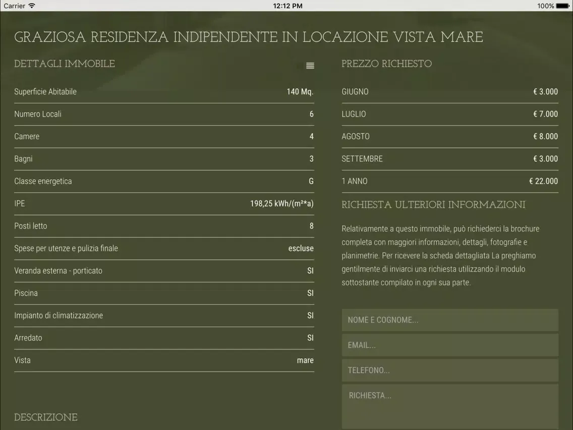 Captures d'écran de Broker Immobiliare iPad 