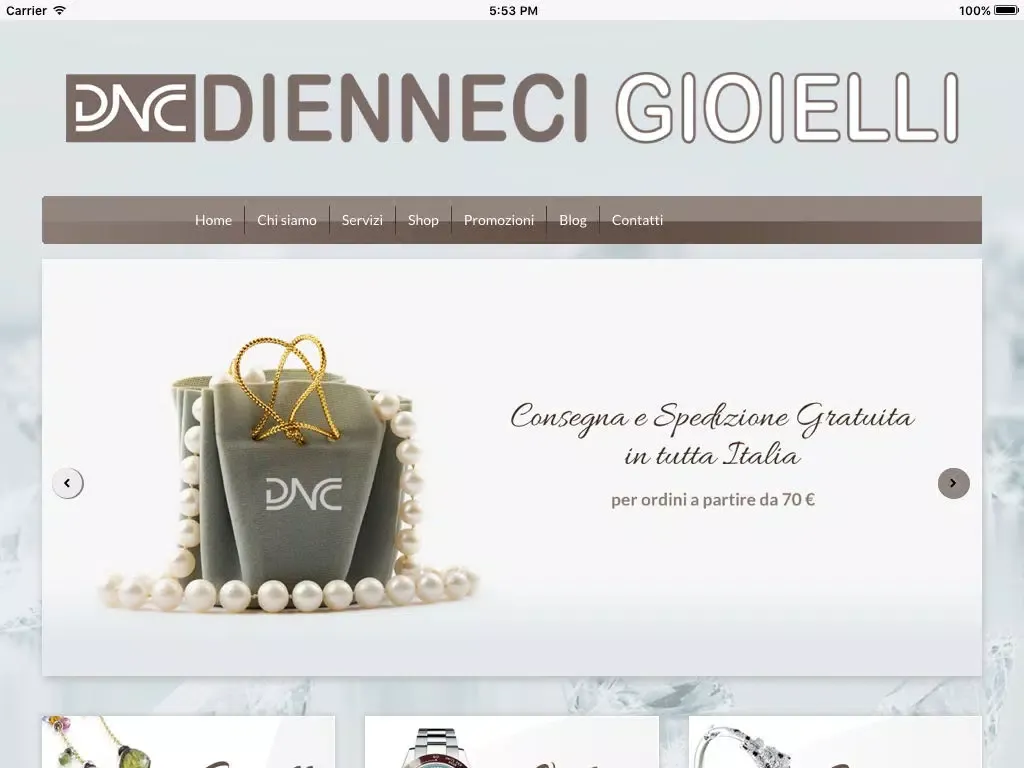 Dienneci Gioielli iPad  سکرین شاٹس