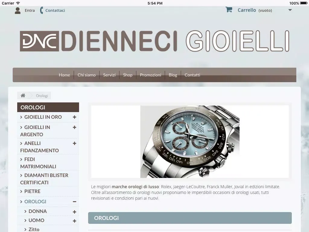 Dienneci Gioielli iPad  سکرین شاٹس