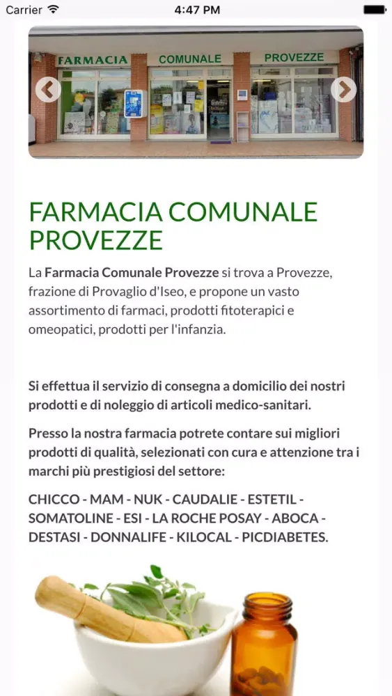 Farmacia Comunale Provezze應用截圖