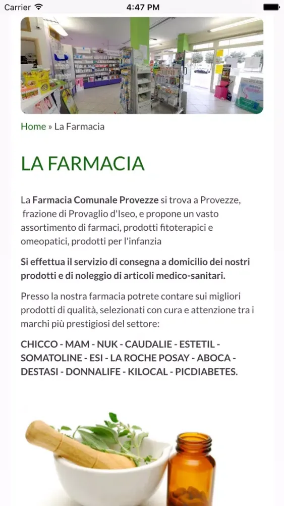 Farmacia Comunale Provezze應用截圖