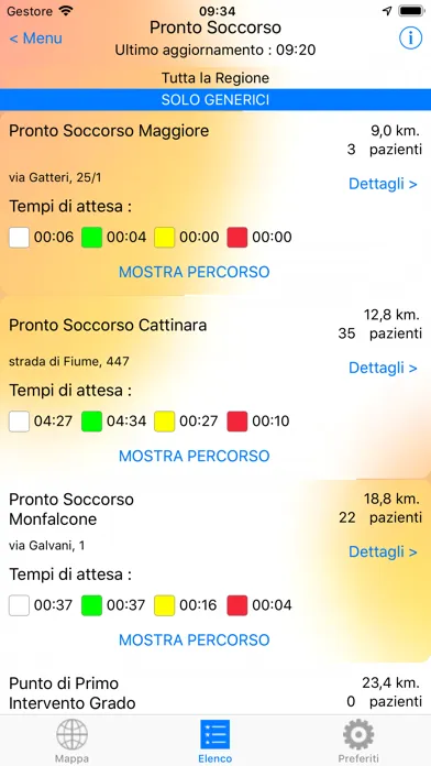 Zrzuty ekranu Emergenze FVG