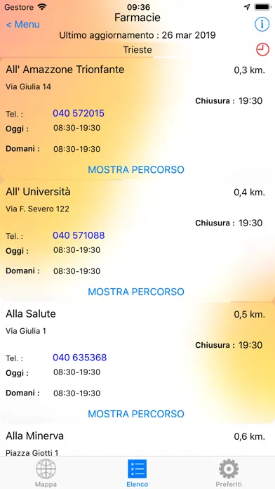 Zrzuty ekranu Emergenze FVG