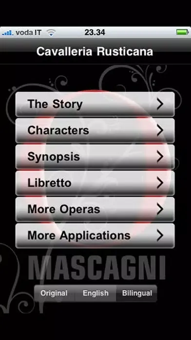 Opera: Cavalleria Rusticana Screenshots
