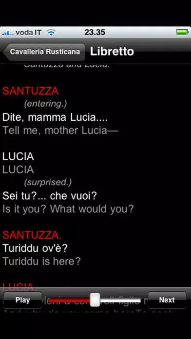 Opera: Cavalleria Rusticana Screenshots
