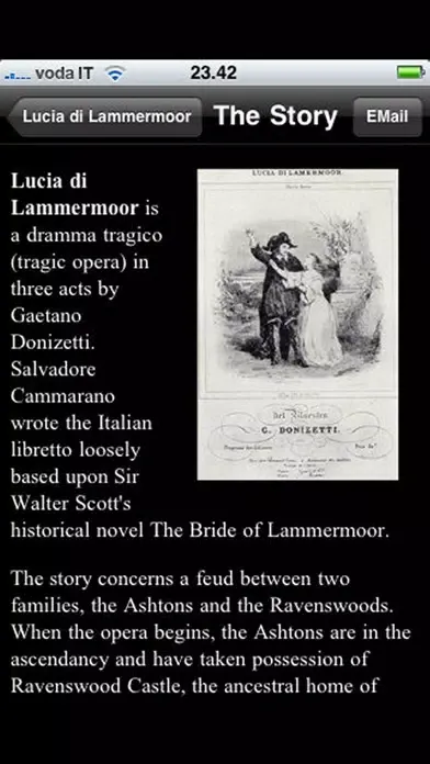 Screenshot di Opera: Lucia di Lammermoor