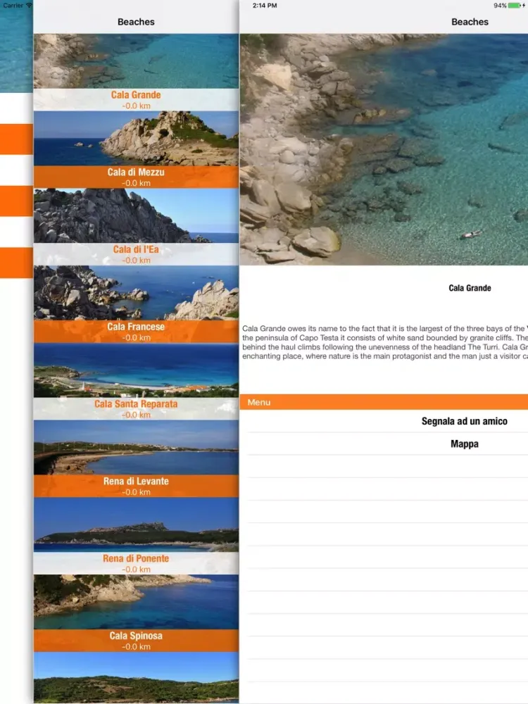Capturas de pantalla de Santa Teresa Gallura - turismo iPad 