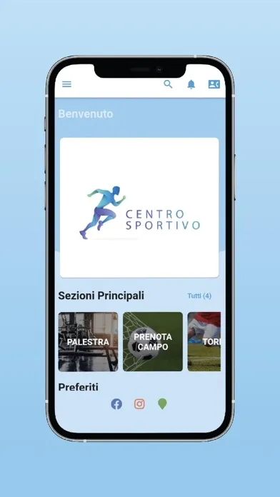 Tangkapan layar Centro sportivo