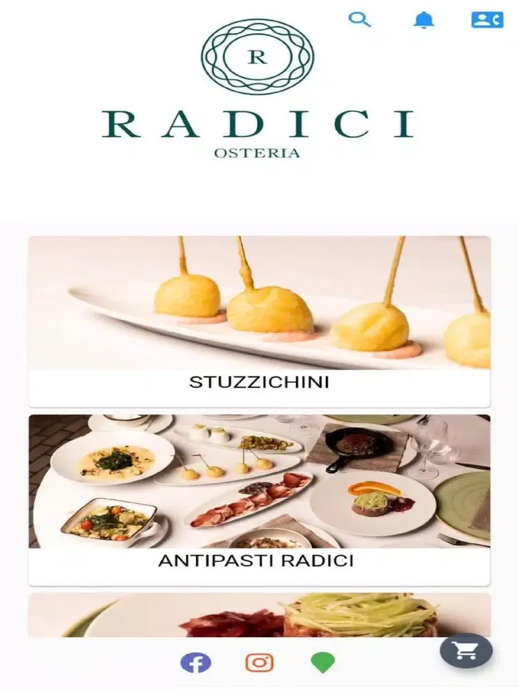 Osteria Radici iPad  스크린샷