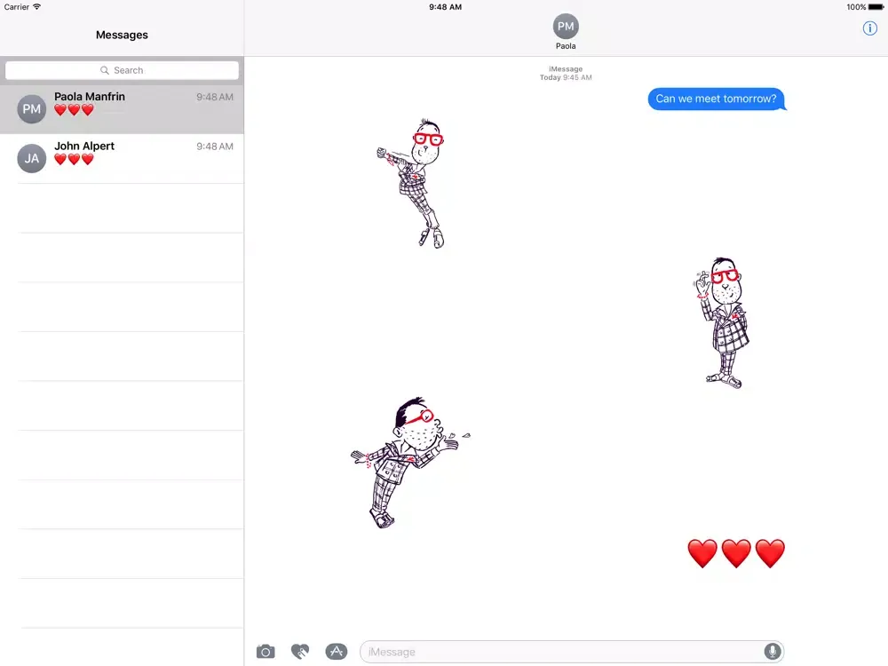 ภาพหน้าจอของ Corallino’s Neapolitan Stickers by ISAIA iPad 