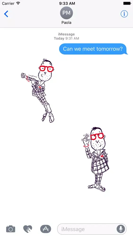ภาพหน้าจอของ Corallino’s Neapolitan Stickers by ISAIA