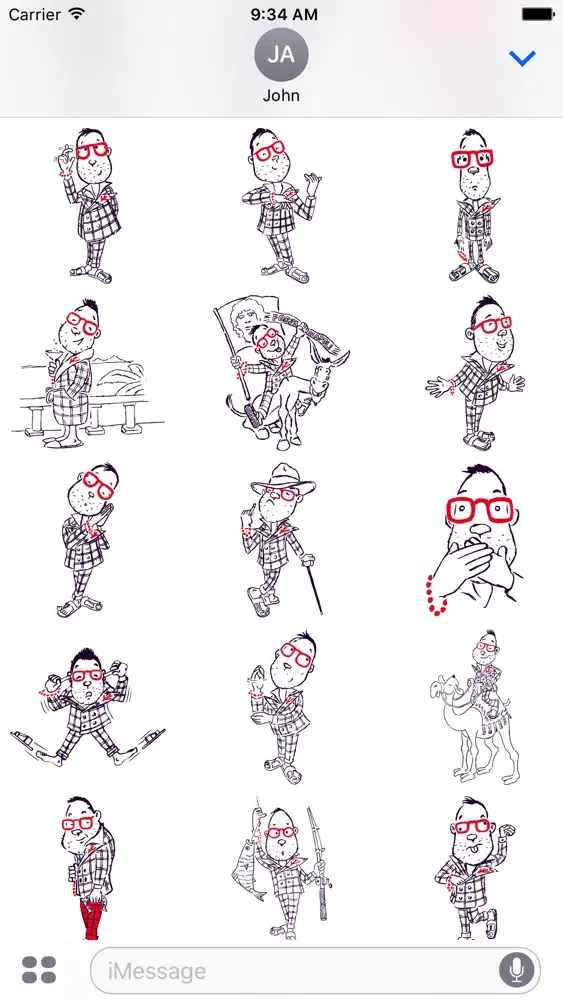 ภาพหน้าจอของ Corallino’s Neapolitan Stickers by ISAIA