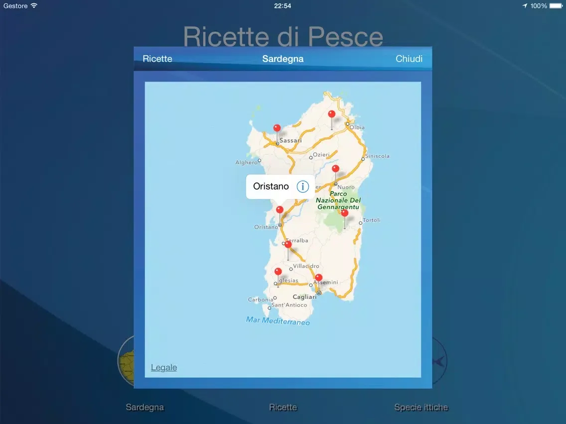 تصاویر Ricette di Pesce iPad 