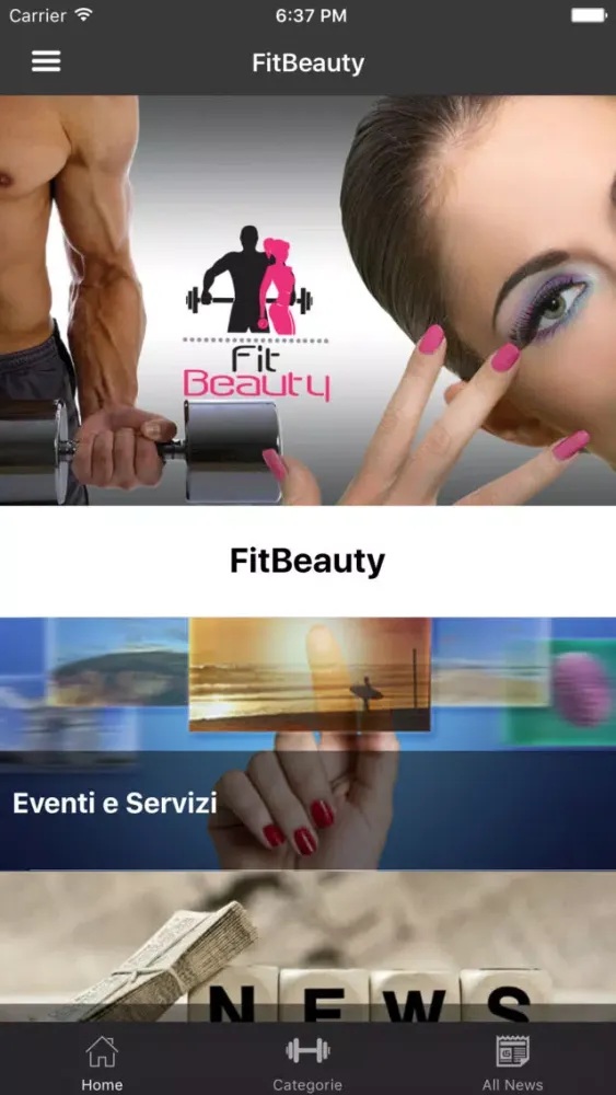 Capturas de tela do FitBeauty