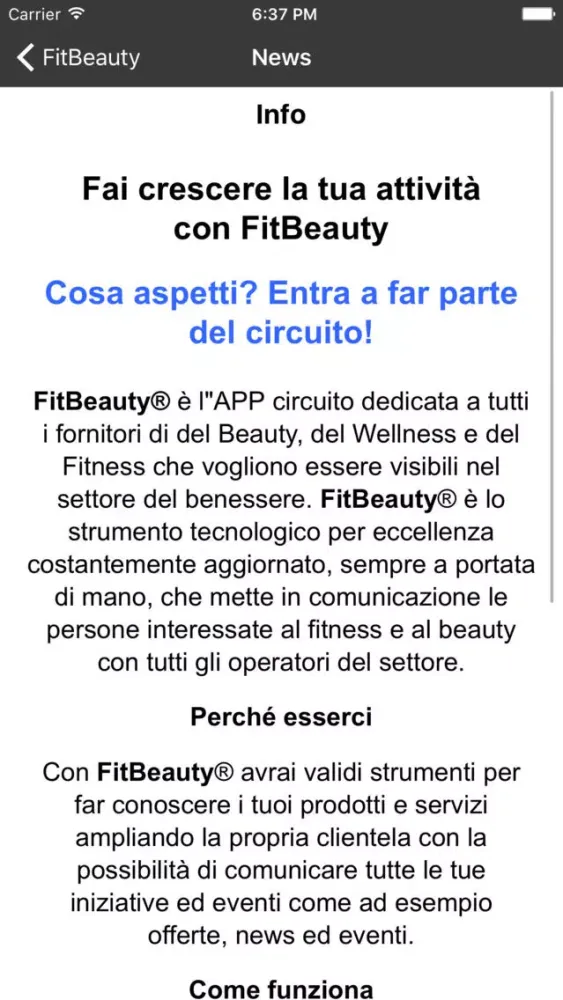 Capturas de tela do FitBeauty
