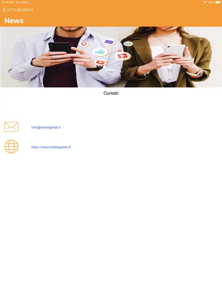 Tangkapan skrin LET'S BE GREAT Community LGBT iPad 