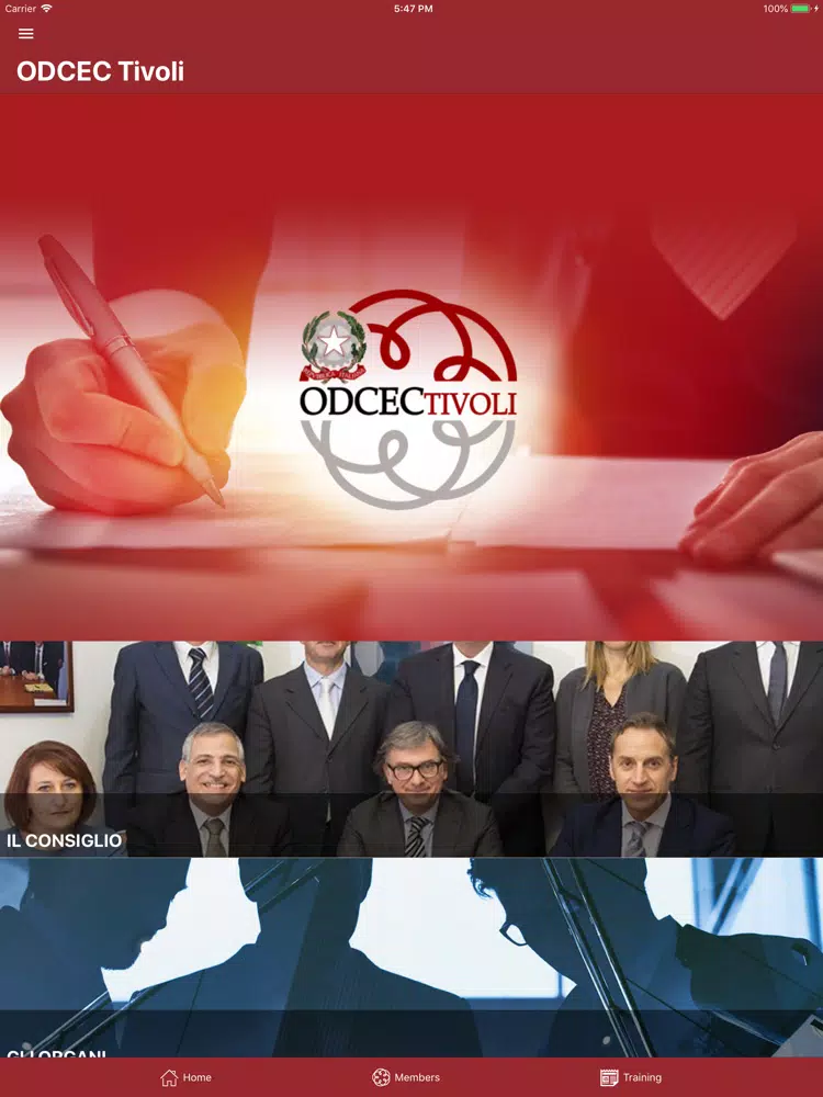 ODCEC Tivoli iPad  스크린샷