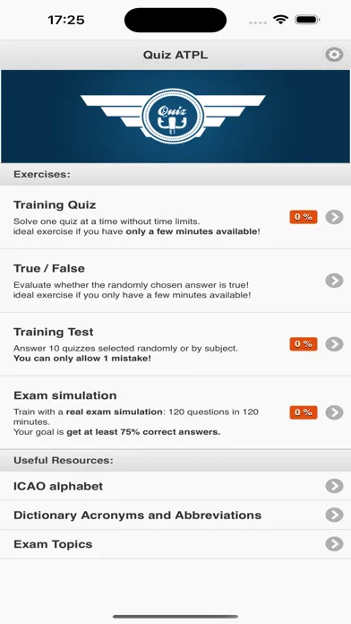 Quiz ATPL English Screenshots
