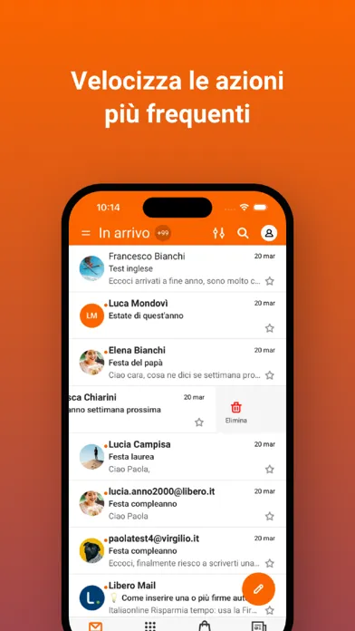 Capturas de pantalla de Virgilio Mail - Email App