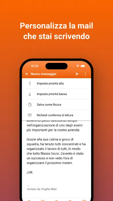 Capturas de pantalla de Virgilio Mail - Email App
