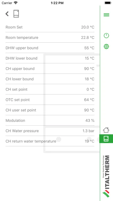 Italtherm Net APP スクリーンショット