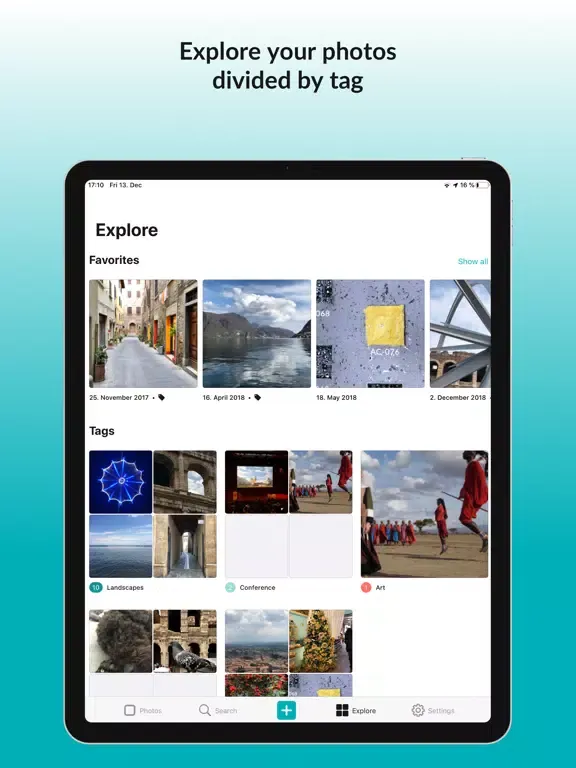Capturas de tela do Photo Organizer and Manager iPad 