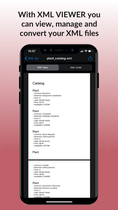 XML Viewer & converter to PDF Ekran Görüntüleri