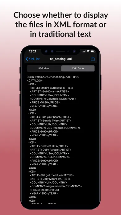 XML Viewer & converter to PDF Ekran Görüntüleri