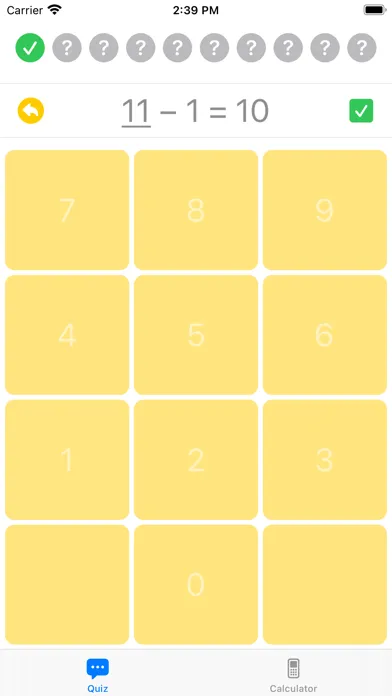 Tangkapan layar Quiz Calc