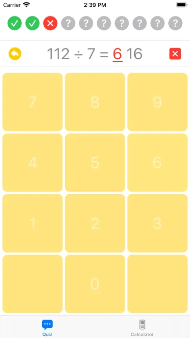 Tangkapan layar Quiz Calc