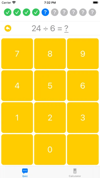 Tangkapan layar Quiz Calc
