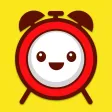 Wake up! Stickers with Kawaii faces
