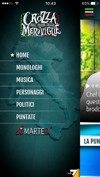 Tangkapan layar Crozza nel paese delle meraviglie